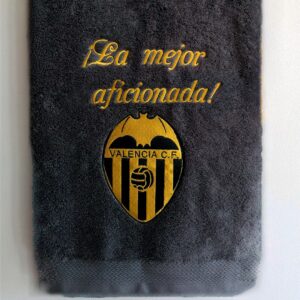 La toallla bordada "El mejor aficionada " 580g/m