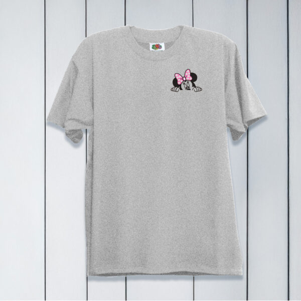 Camiseta bordada con un ratoncito - Imagen 2