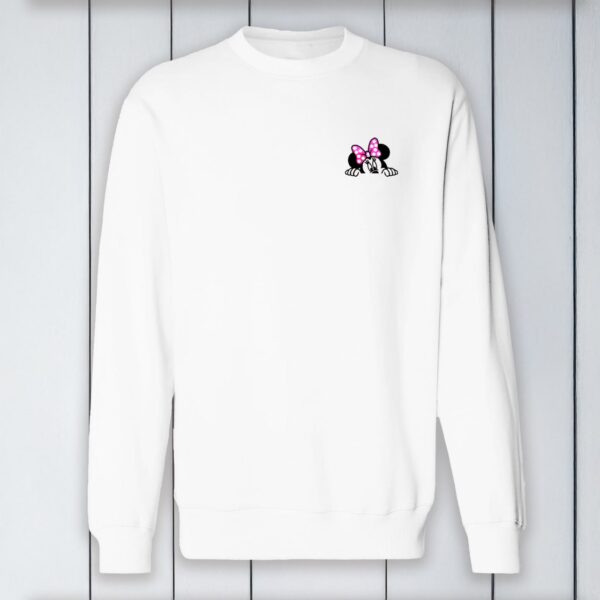 Sudadera  unisex Orgánica con un ratoncito - Imagen 3