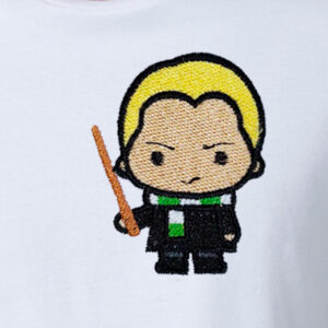 Camiseta bordada de Harry Poter (Draco)